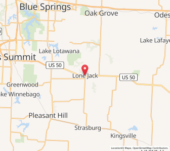 Map of Lone Jack, Missouri