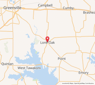 Map of Lone Oak, Texas
