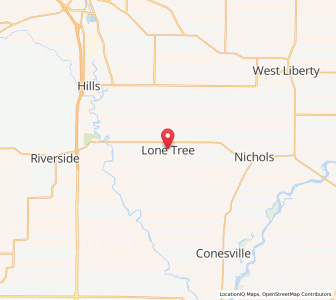Map of Lone Tree, Iowa