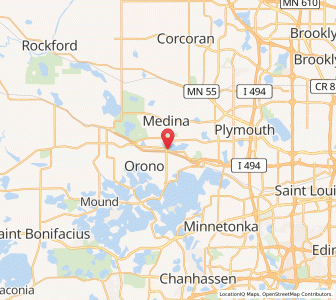 Map of Long Lake, Minnesota