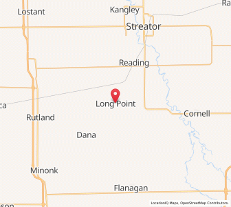 Map of Long Point, Illinois
