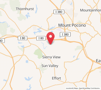 Map of Long Pond, Pennsylvania