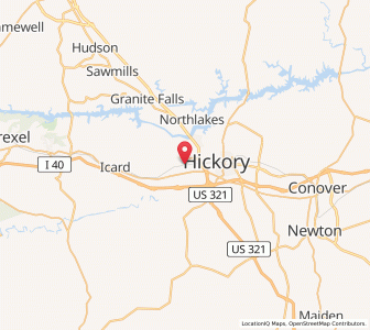 Map of Long View, North Carolina