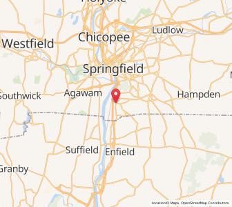 Map of Longmeadow, Massachusetts