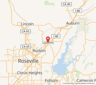 Map of Loomis, California