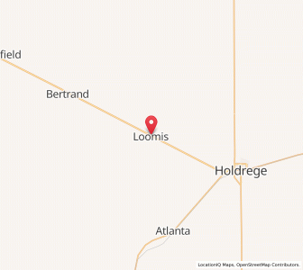 Map of Loomis, Nebraska