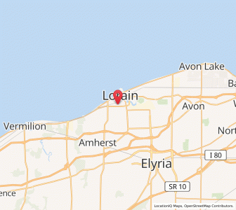 Map of Lorain, Ohio