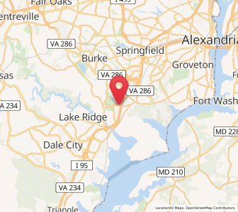 Map of Lorton, Virginia