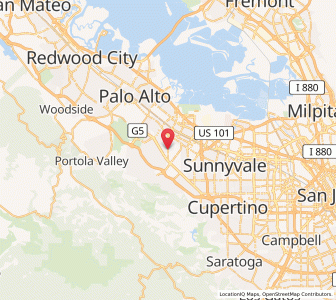 Map of Los Altos, California