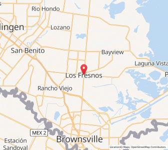 Map of Los Fresnos, Texas