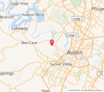 Map of Lost Creek, Texas
