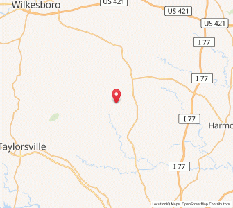 Map of Love Valley, North Carolina