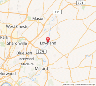 Map of Loveland, Ohio