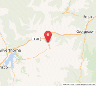 Map of Loveland Pass, Colorado