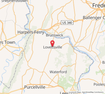 Map of Lovettsville, Virginia