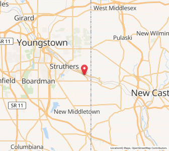 Map of Lowellville, Ohio