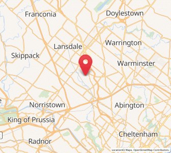 Map of Lower Gwynedd, Pennsylvania