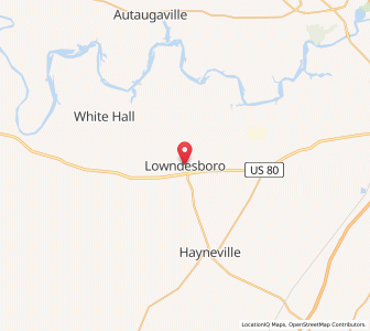 Map of Lowndesboro, Alabama