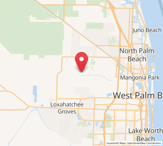Map of Loxahatchee, Florida