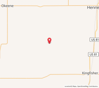 Map of Loyal, Oklahoma