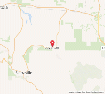 Map of Loyalton, California