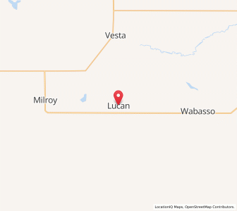 Map of Lucan, Minnesota