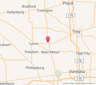 Map of Ludlow Falls, Ohio