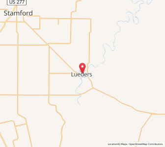 Map of Lueders, Texas