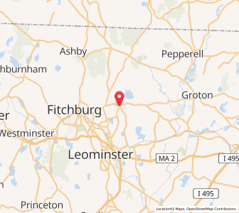 Map of Lunenburg, Massachusetts