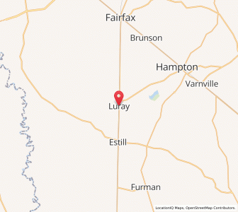 Map of Luray, South Carolina