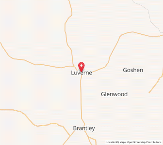 Map of Luverne, Alabama