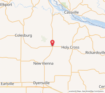 Map of Luxemburg, Iowa