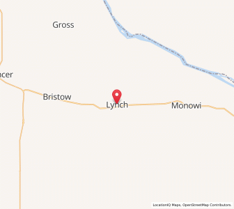 Map of Lynch, Nebraska