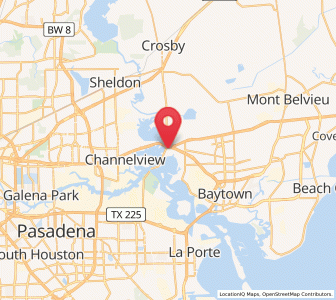 Map of Lynchburg, Texas