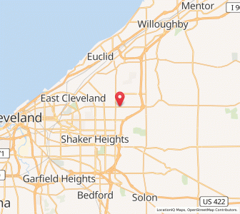 Map of Lyndhurst, Ohio