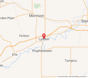 Map of Lyndon, Illinois
