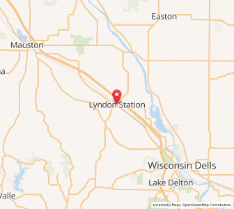 Map of Lyndon Station, Wisconsin