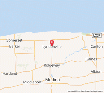 Map of Lyndonville, New York