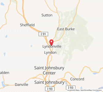 Map of Lyndonville, Vermont