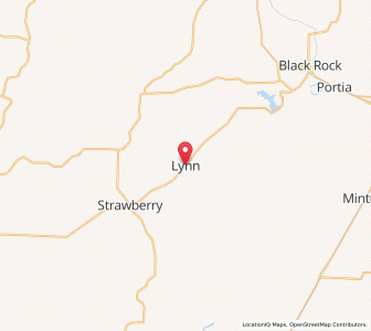 Map of Lynn, Arkansas