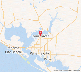 Map of Lynn Haven, Florida