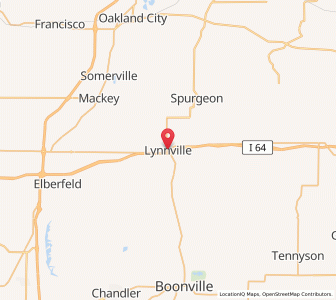 Map of Lynnville, Indiana