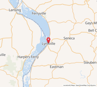 Map of Lynxville, Wisconsin