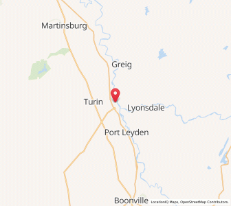 Map of Lyons Falls, New York