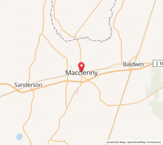 Map of Macclenny, Florida
