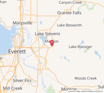 Map of Machias, Washington