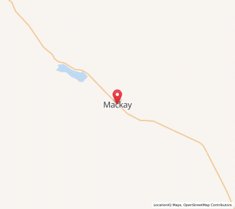 Map of Mackay, Idaho