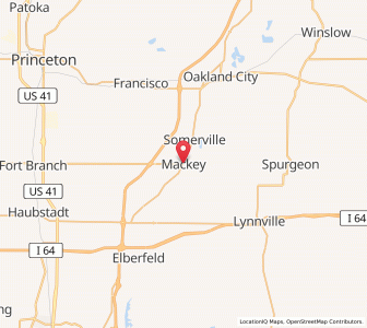 Map of Mackey, Indiana