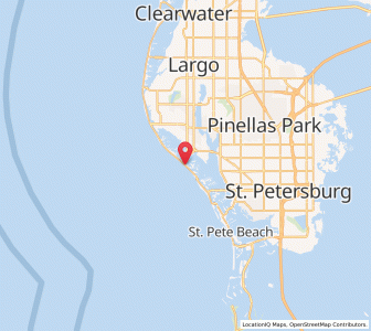 Map of Madeira Beach, Florida