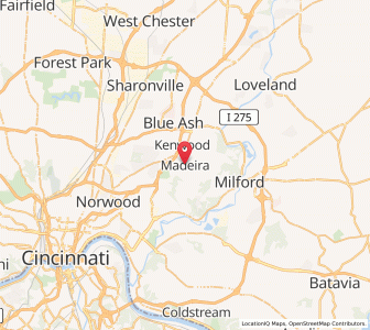 Map of Madeira, Ohio